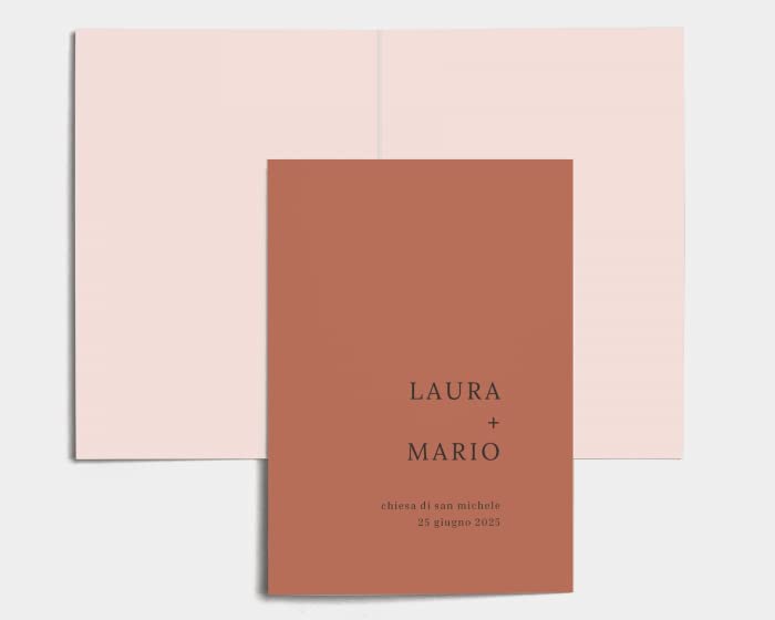 Libretto Cerimonia Nozze CON STAMPA AD ALTA QUALITÁ - Natural Palette - Libretto messa completamente PERSONALIZZABILE (ANCHE I COLORI)
