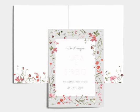 Libretto Cerimonia Nozze CON STAMPA AD ALTA QUALITÁ - Sweet Meadow - Libretto messa completamente PERSONALIZZABILE (ANCHE I COLORI)