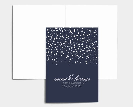 Libretto Cerimonia Nozze CON STAMPA AD ALTA QUALITÁ - Starry Sky - Libretto messa completamente PERSONALIZZABILE (ANCHE I COLORI)