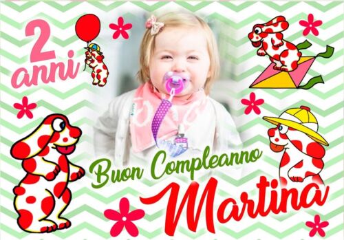 BANNER STRISCIONE compleanno - La Pimpa - CON NOME foto ed età bimbo/a