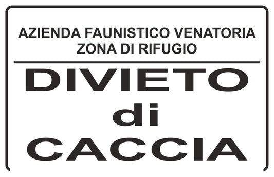 AZIENDA FAUNISTICA VENATORIA DIVIETO DI RACCOLTA - CARTELLO SEGNALETICO ISO 7010 in Adesivo Resistente, Pannello in Forex, Pannello In Alluminio o in Plexiglas