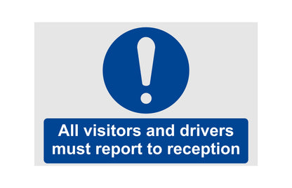 All Visitors To Wear Personal Protective Equipment - CARTELLO SEGNALETICO ISO 7010 in Adesivo Resistente, Pannello in Forex, Pannello In Alluminio o in Plexiglas