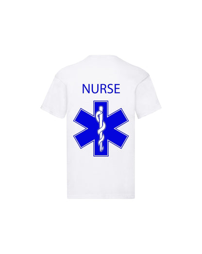 T-Shirt Uomo o Donna Cotone Basic Super vestibilità Top qualità - Ruolo operatore OSS Croce - Personalizzata con Nome