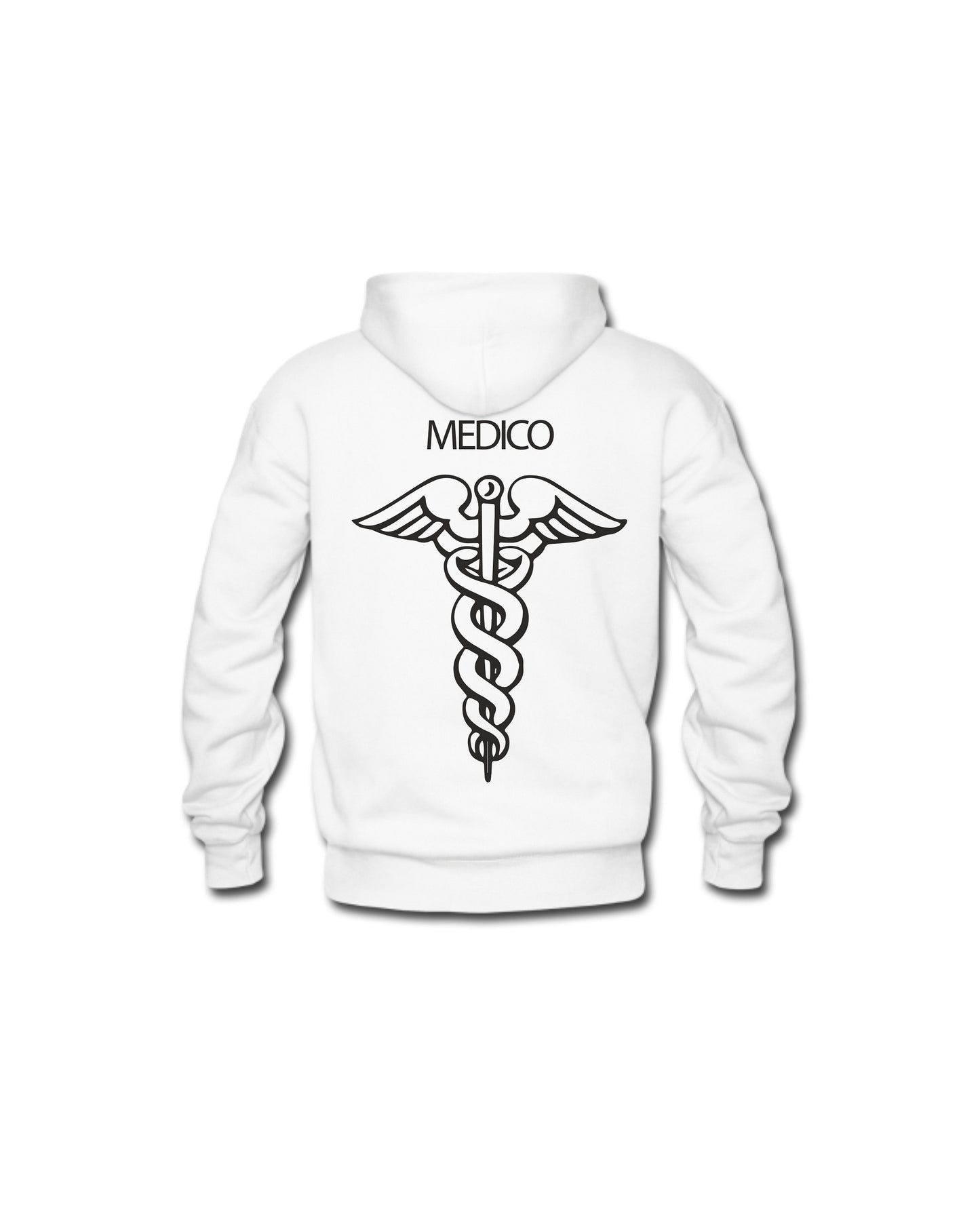 Felpa Cappuccio Uomo o Donna Cotone Basic Super vestibilità Top qualità - Ruolo di Medico - Personalizzata con Nome