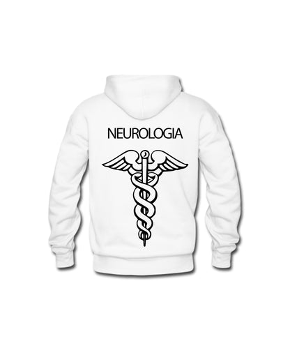 Felpa Cappuccio Uomo o Donna Cotone Basic Super vestibilità Top qualità - Operatore Neurologia - Personalizzata con Nome