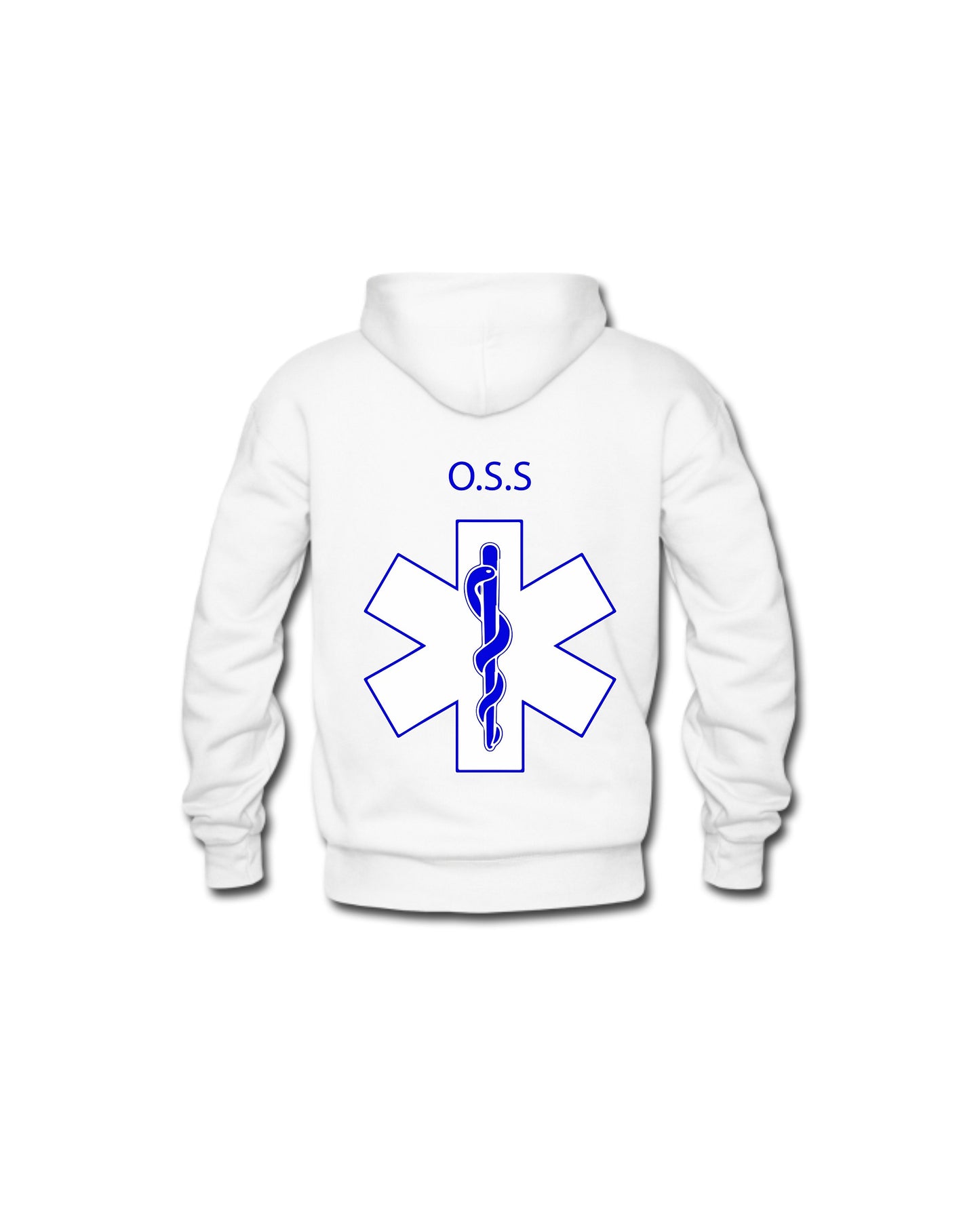 Felpa Cappuccio Uomo o Donna Cotone Basic Super vestibilità Top qualità - Ruolo operatore OSS Croce - Personalizzata con Nome