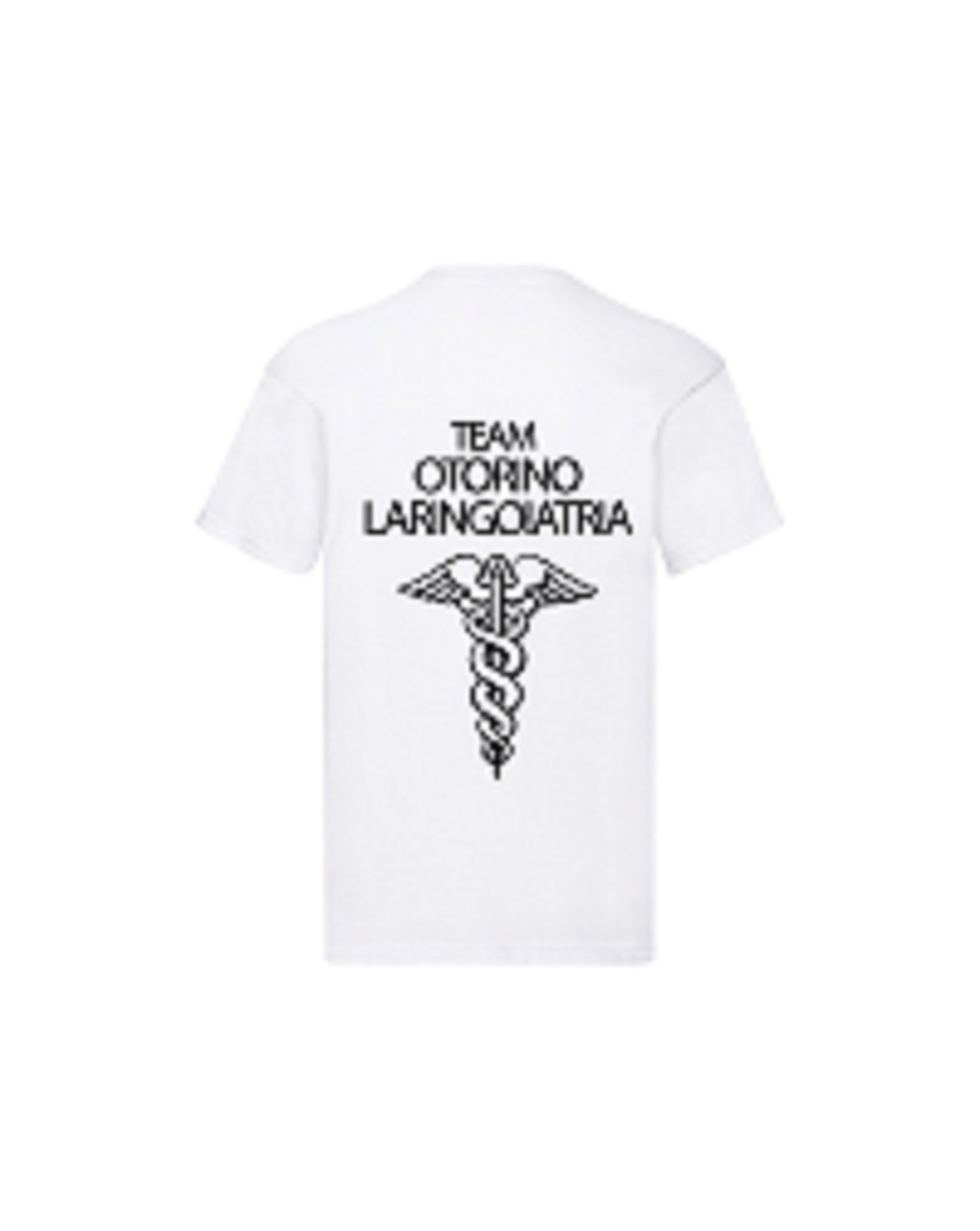 T-Shirt Uomo o Donna Cotone Basic Super vestibilità Top qualità - Team otorinolaringoiatria - Personalizzata con Nome