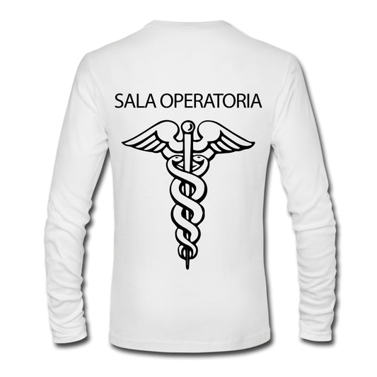 Felpa Girocollo Uomo o Donna Cotone Basic Super vestibilità Top qualità - Operatore Sala Operatoria - Personalizzata con Nome