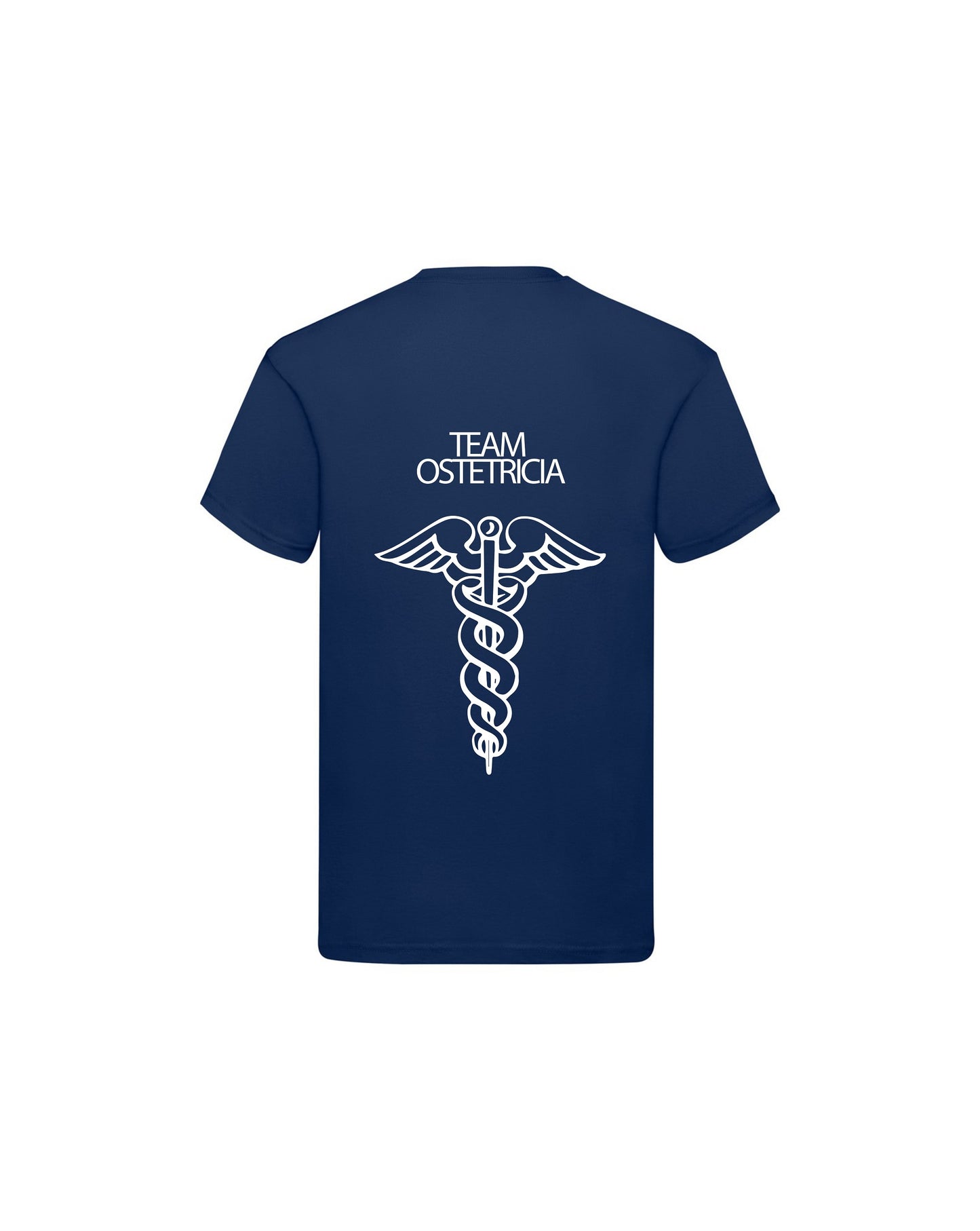 T-Shirt Uomo o Donna Cotone Basic Super vestibilità Top qualità - Team Ostetricia - Personalizzata con Nome