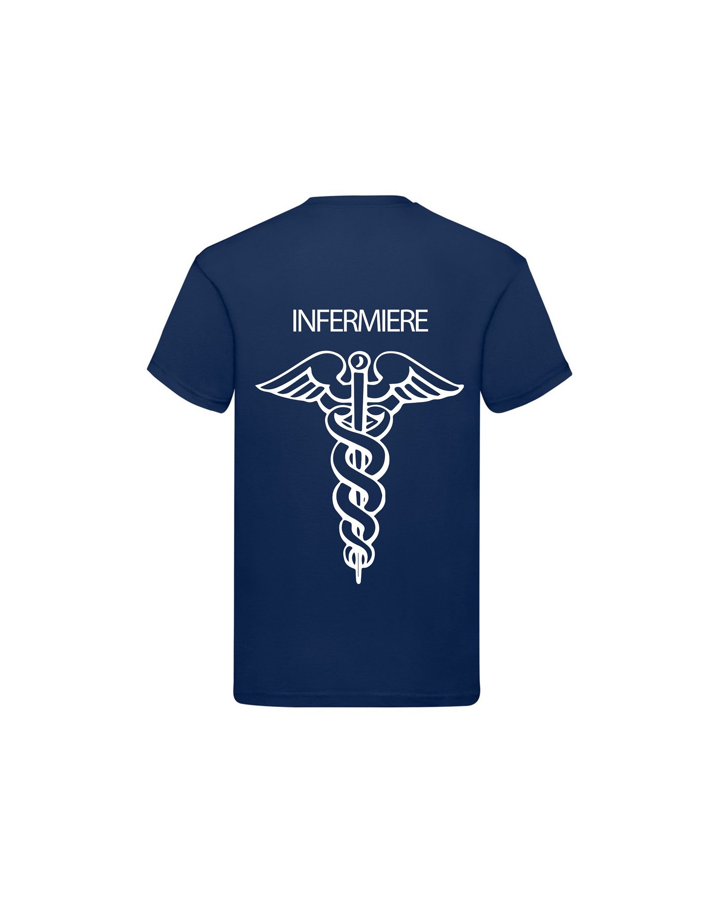 T-Shirt Uomo o Donna Cotone Basic Super vestibilità Top qualità - Ruolo di Infermiere - Personalizzata con Nome