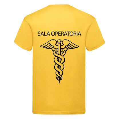 T-Shirt Uomo o Donna Cotone Basic Super vestibilità Top qualità - Operatore Sala Operatoria - Personalizzata con Nome