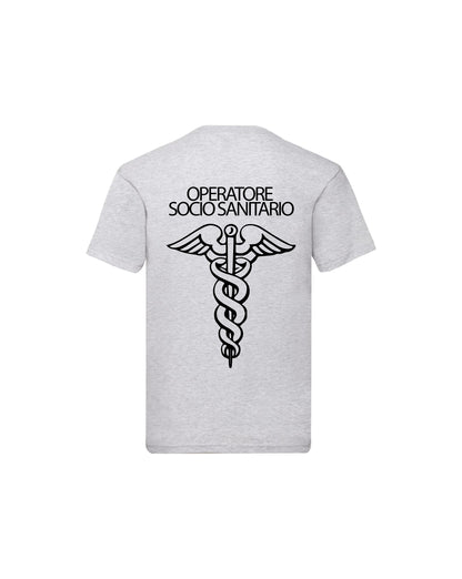 T-Shirt Uomo o Donna Cotone Basic Super vestibilità Top qualità - Ruolo operatore OSS - Personalizzata con Nome