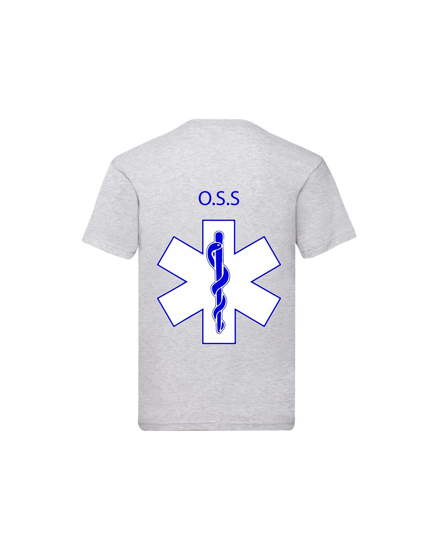 T-Shirt Uomo o Donna Cotone Basic Super vestibilità Top qualità - Ruolo operatore OSS Croce - Personalizzata con Nome