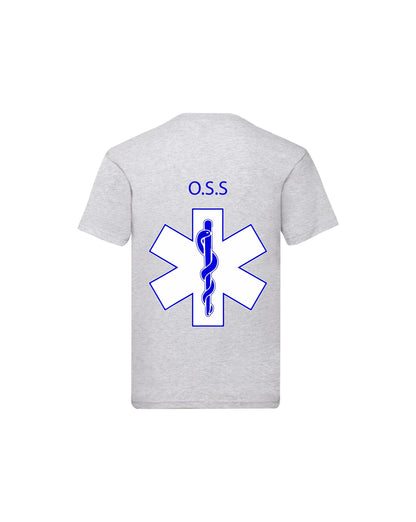 T-Shirt Uomo o Donna Cotone Basic Super vestibilità Top qualità - Ruolo operatore OSS Croce - Personalizzata con Nome