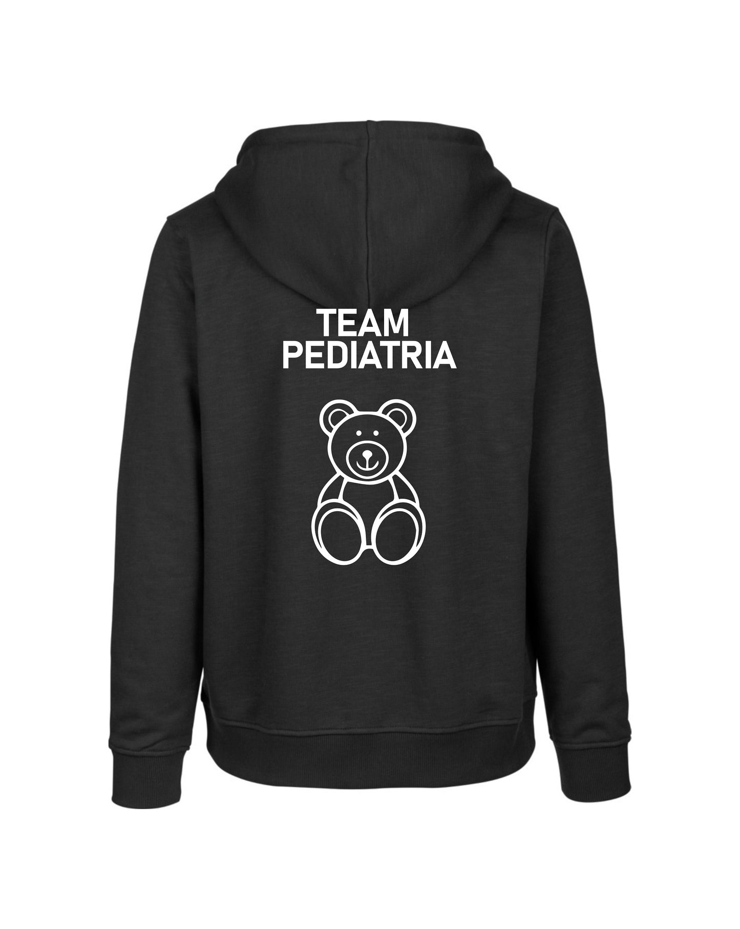 Felpa Cappuccio Uomo o Donna Cotone Basic Super vestibilità Top qualità - Team Pediatria - Personalizzata con Nome