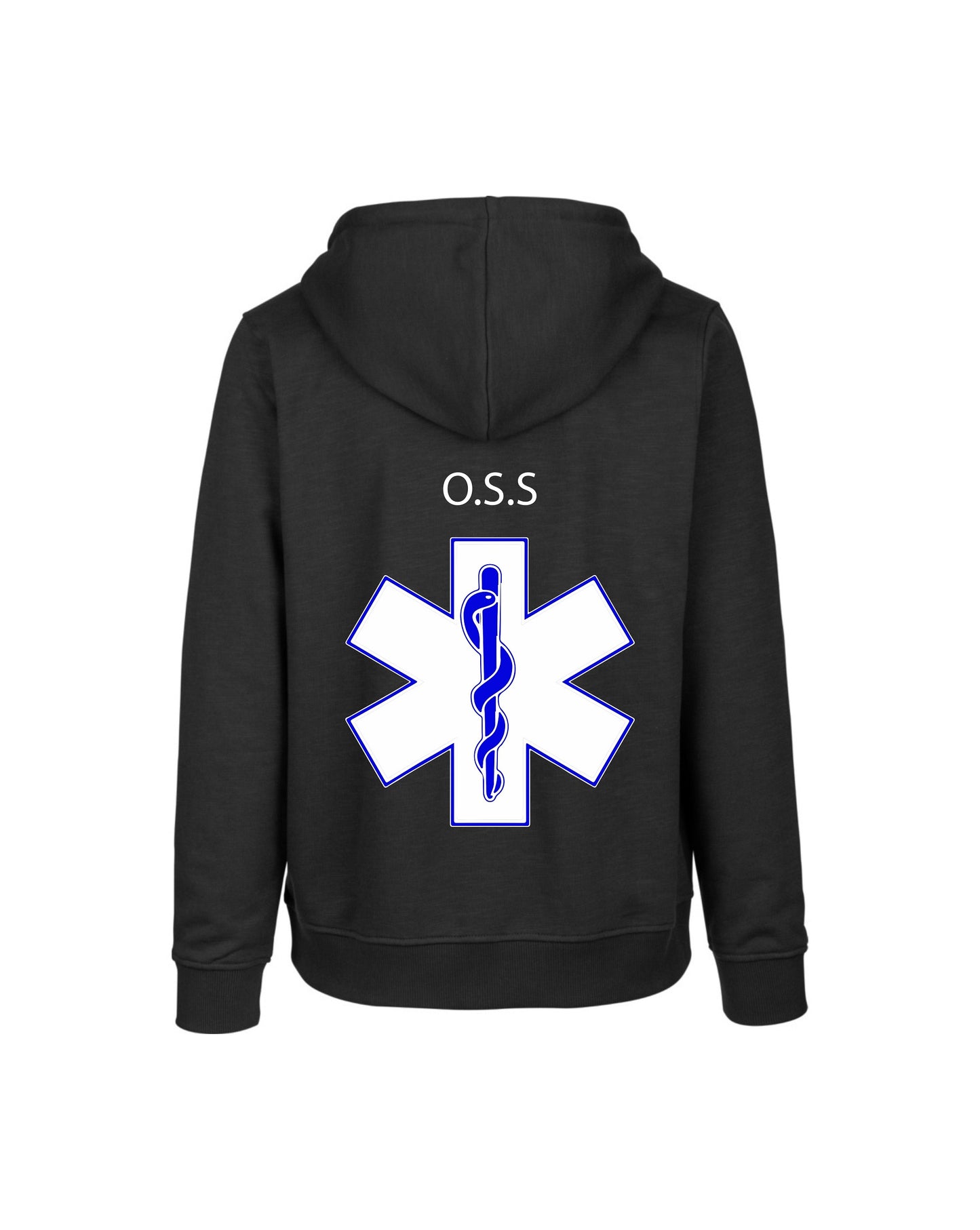 Felpa Cappuccio Uomo o Donna Cotone Basic Super vestibilità Top qualità - Ruolo operatore OSS Croce - Personalizzata con Nome
