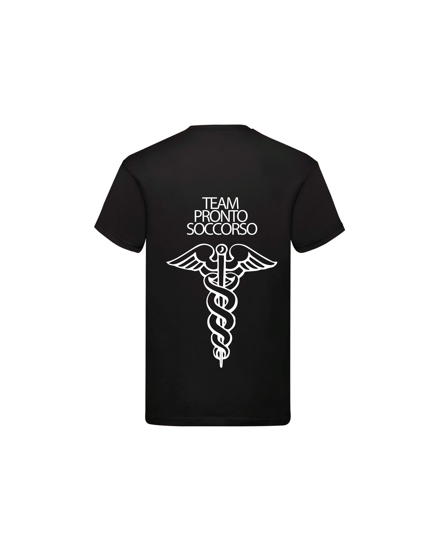 T-Shirt Uomo o Donna Cotone Basic Super vestibilità Top qualità - Team Pronto Soccorso - Personalizzata con Nome