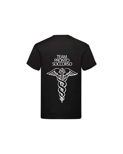T-Shirt Uomo o Donna Cotone Basic Super vestibilità Top qualità - Team Pronto Soccorso - Personalizzata con Nome