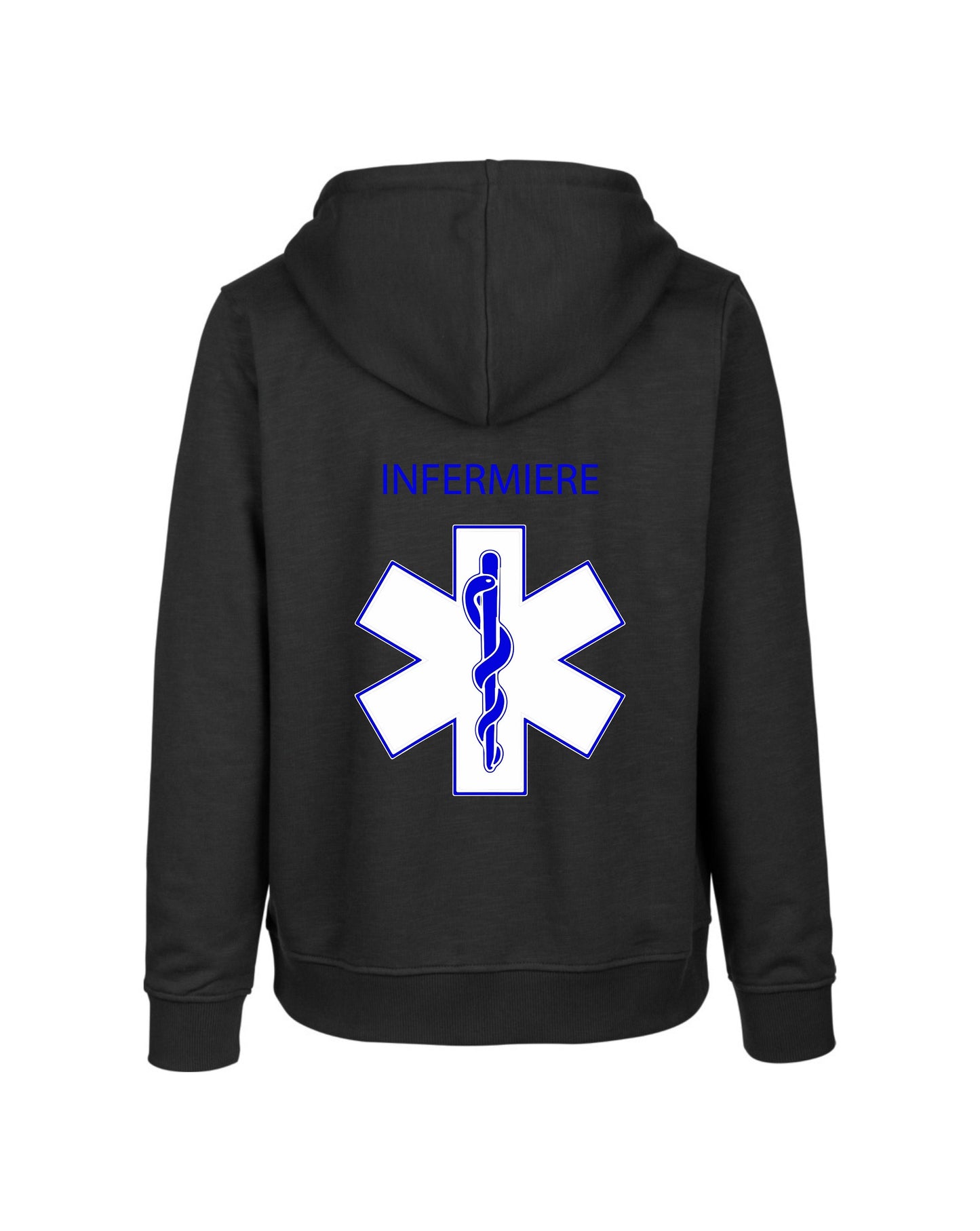 Felpa Cappuccio Uomo o Donna Cotone Basic Super vestibilità Top qualità - Ruolo di Infermiere Croce - Personalizzata con Nome