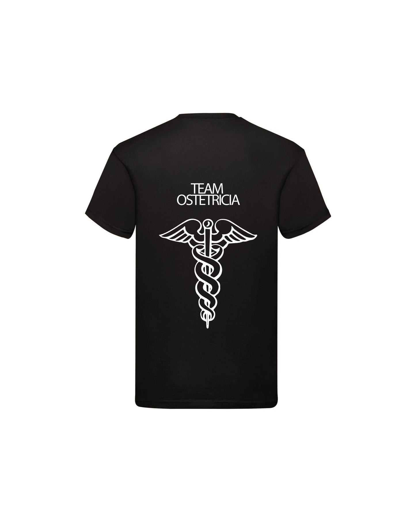 T-Shirt Uomo o Donna Cotone Basic Super vestibilità Top qualità - Team Ostetricia - Personalizzata con Nome