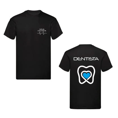 T-Shirt Uomo o Donna Cotone Basic Super vestibilità Top qualità - Dentista - Personalizzata con Nome