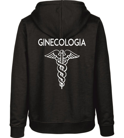 Felpa Cappuccio Uomo o Donna Cotone Basic Super vestibilità Top qualità - Operatore Ginecologia - Personalizzata con Nome