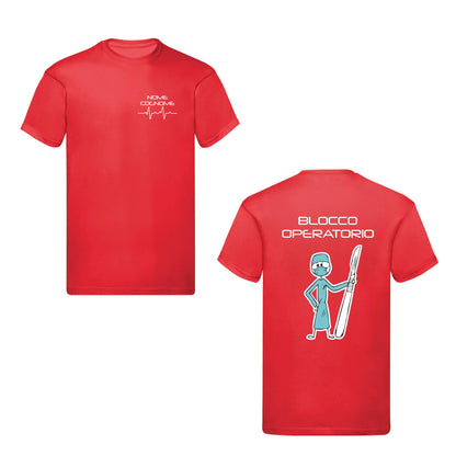 T-Shirt Uomo o Donna Cotone Basic Super vestibilità Top qualità - Sala Operatoria - Personalizzata con Nome