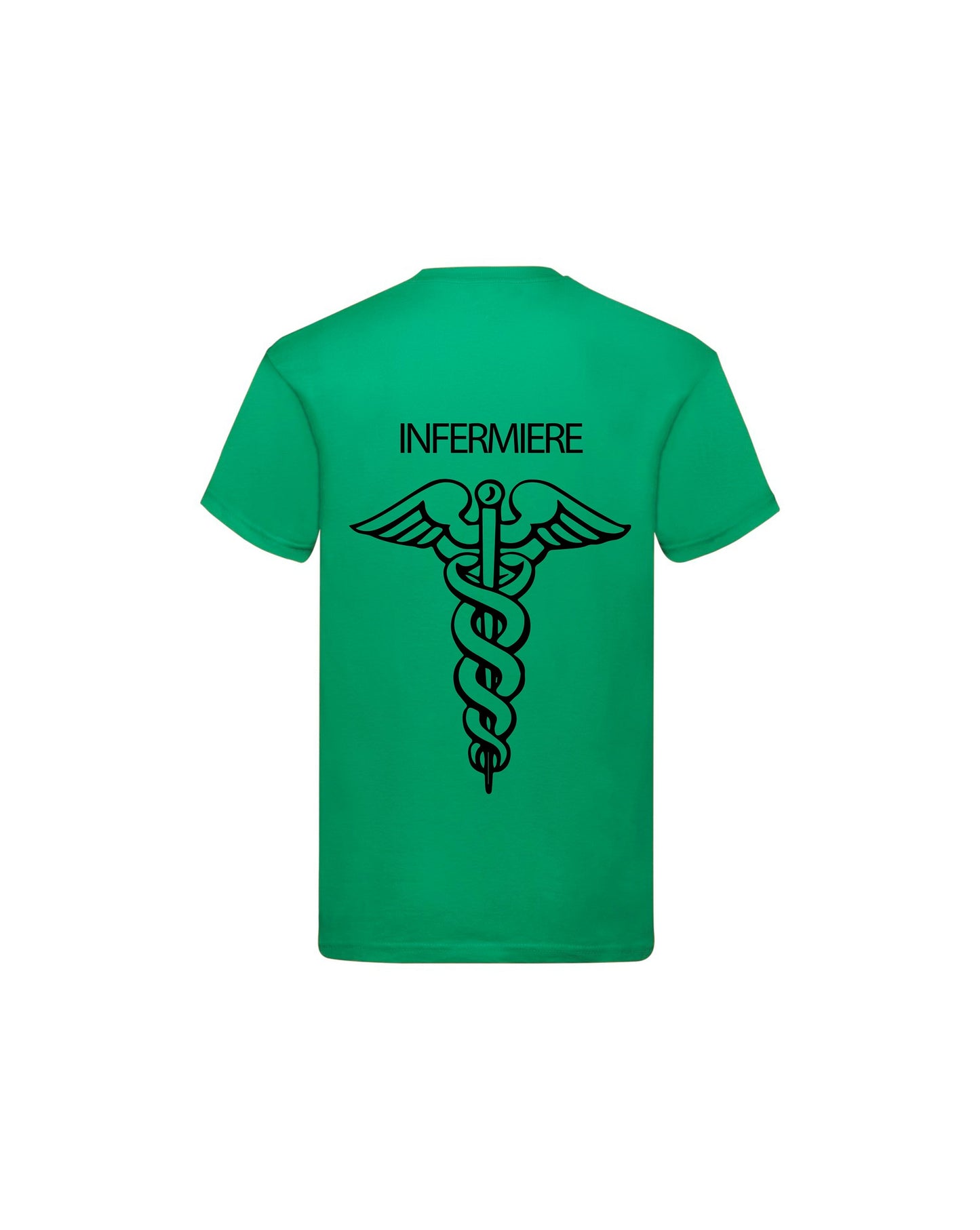 T-Shirt Uomo o Donna Cotone Basic Super vestibilità Top qualità - Ruolo di Infermiere - Personalizzata con Nome