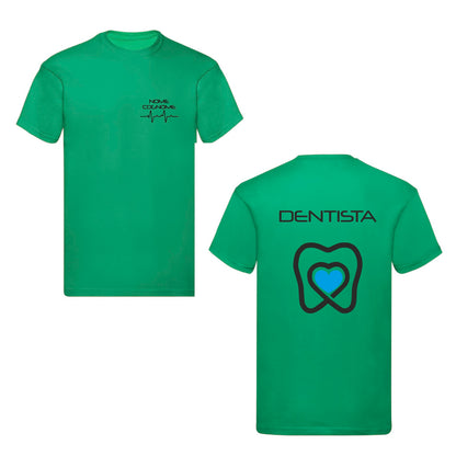 T-Shirt Uomo o Donna Cotone Basic Super vestibilità Top qualità - Dentista - Personalizzata con Nome