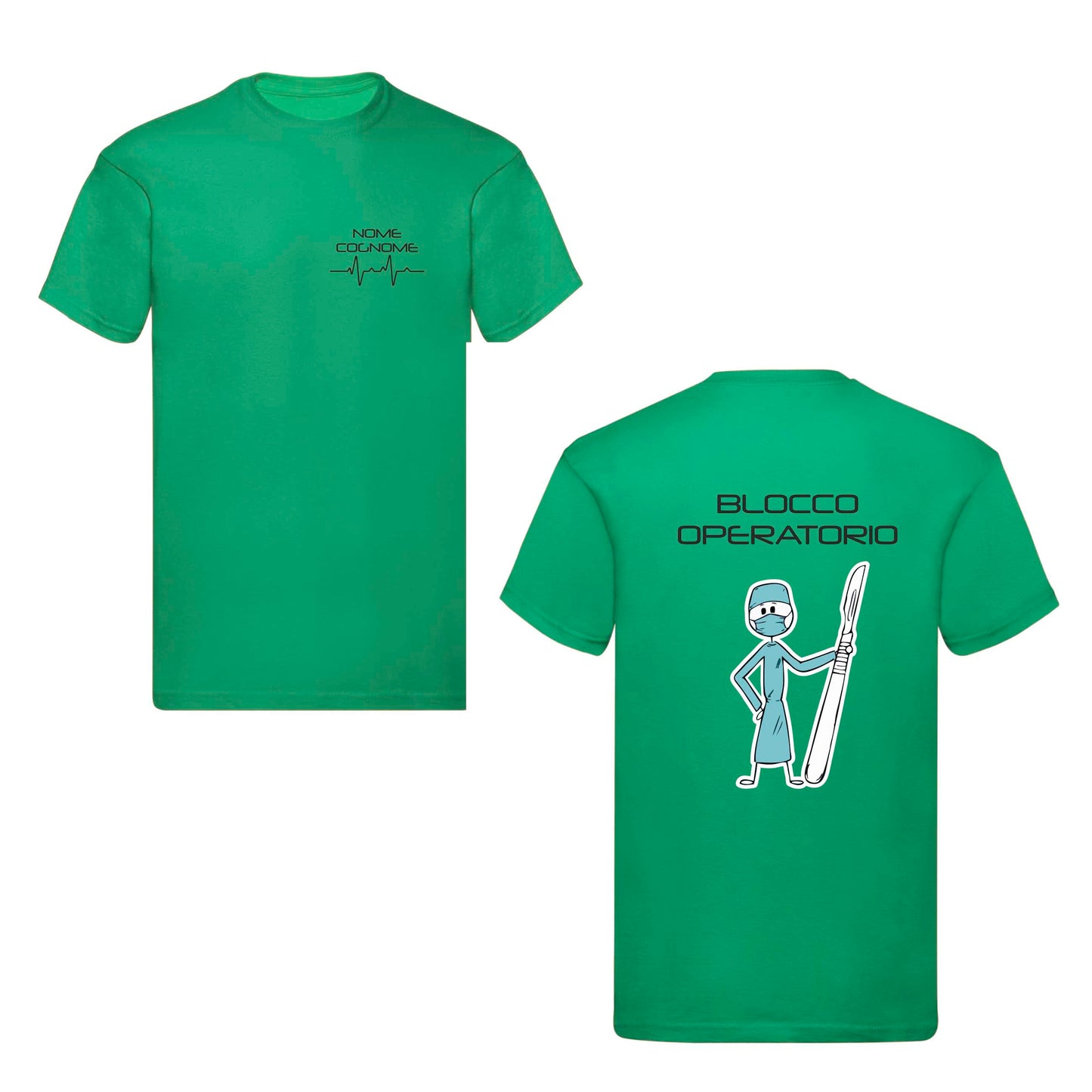 T-Shirt Uomo o Donna Cotone Basic Super vestibilità Top qualità - Sala Operatoria - Personalizzata con Nome
