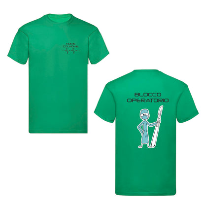 T-Shirt Uomo o Donna Cotone Basic Super vestibilità Top qualità - Sala Operatoria - Personalizzata con Nome