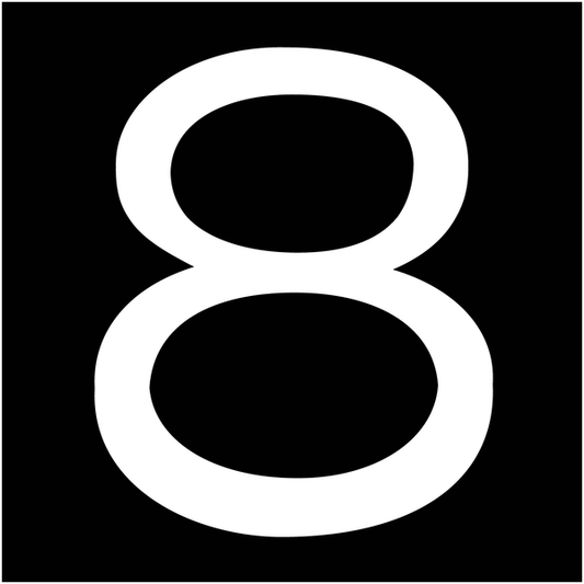 Numero 8 - con pittogramma e testo - CARTELLO SEGNALETICO QUADRATO ISO 7010 - Rischio di schiacciamento, rulli dentati - Adesivo Extra Resistente, Pannello in Forex, Pannello In Alluminio