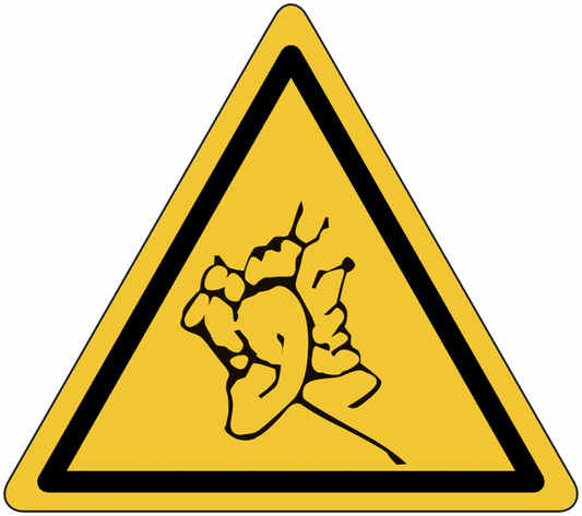 "Trauma da rumore" - CARTELLO SEGNALETICO TRIANGOLO ISO 7010 - Adesivo Extra Resistente, Pannello in Forex, Pannello In Alluminio