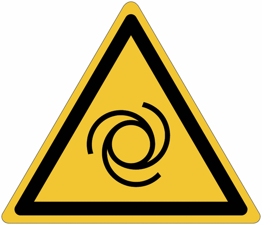 "Attenzione Macchina ad avviamento automatico" - CARTELLO SEGNALETICO TRIANGOLO ISO 7010 - Adesivo Extra Resistente, Pannello in Forex, Pannello In Alluminio