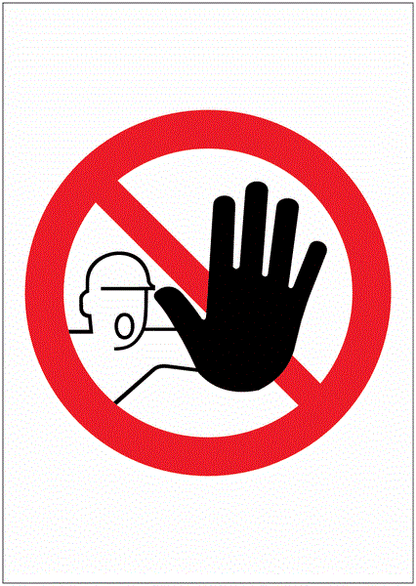 "Divieto di accesso alle persone non autorizzate" - CARTELLO SEGNALETICO ISO 7010 in Adesivo Resistente, Pannello in Forex, Pannello In Alluminio o in Plexiglas