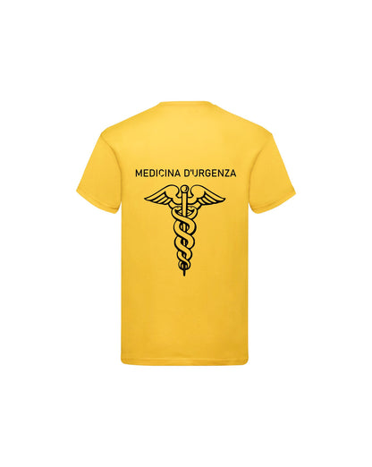 T-Shirt Uomo o Donna Cotone Basic Super vestibilità Top qualità - Operatore Medicina d'urgenza - Personalizzata con Nome