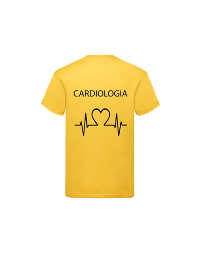 T-Shirt Uomo o Donna Cotone Basic Super vestibilità Top qualità - Cardiologia - Personalizzata con Nome