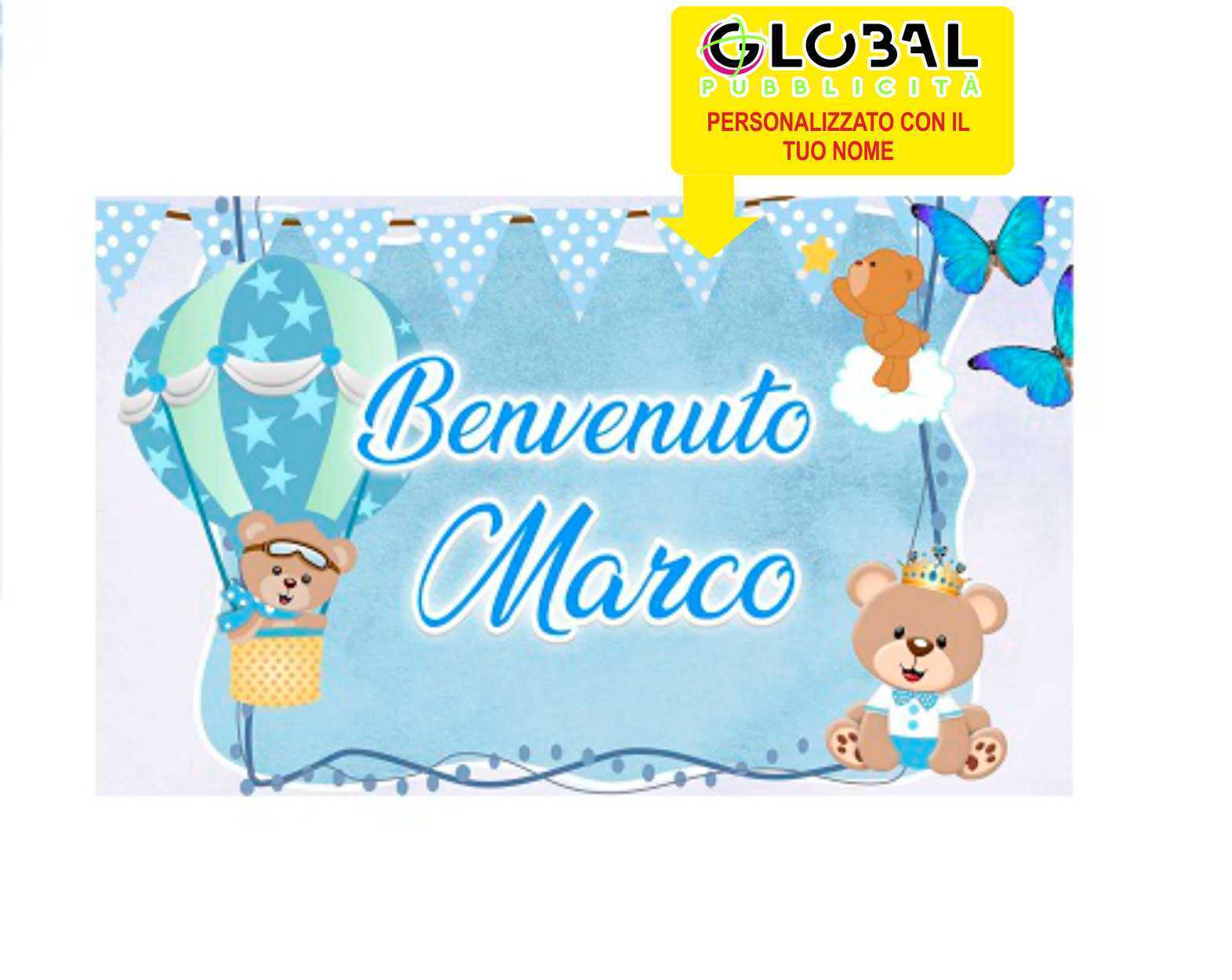 STRISCIONE FONDALE BATTESIMO - ORSETTO E PALLONCINI -BANNER PVC ANCHE DA ESTERNO STRISCIONE FONDALE BATTESIMO - ORSETTO E PALLONCINI -BANNER PVC ANCHE DA ESTERNO