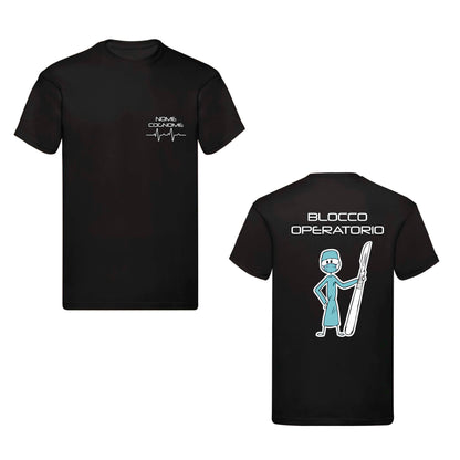 T-Shirt Uomo o Donna Cotone Basic Super vestibilità Top qualità - Sala Operatoria - Personalizzata con Nome