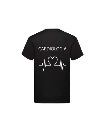 T-Shirt Uomo o Donna Cotone Basic Super vestibilità Top qualità - Cardiologia - Personalizzata con Nome