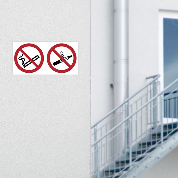 Cartello segnaletico vietato fumare in metallo ferro 20x30