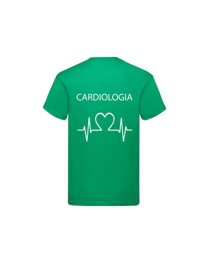 T-Shirt Uomo o Donna Cotone Basic Super vestibilità Top qualità - Cardiologia - Personalizzata con Nome