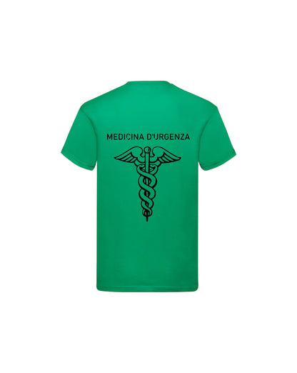 T-Shirt Uomo o Donna Cotone Basic Super vestibilità Top qualità - Operatore Medicina d'urgenza - Personalizzata con Nome